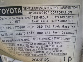 2018 TOYOTA TACOMA, WHITE, SR5 MODEL, CREW CAB, 3.5L, AT, 2WD,  Z25174